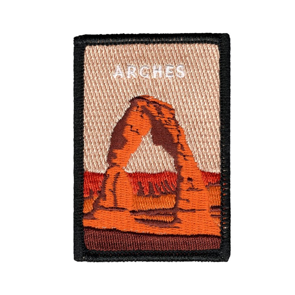 Arches National Park Patch | Embroidered | Iron or Sew On | Minimalist